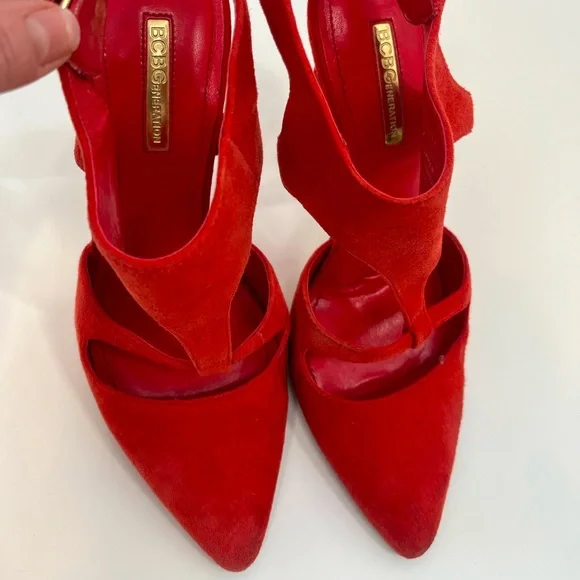 Bcbg generation red high heels - Picture 1 of 12